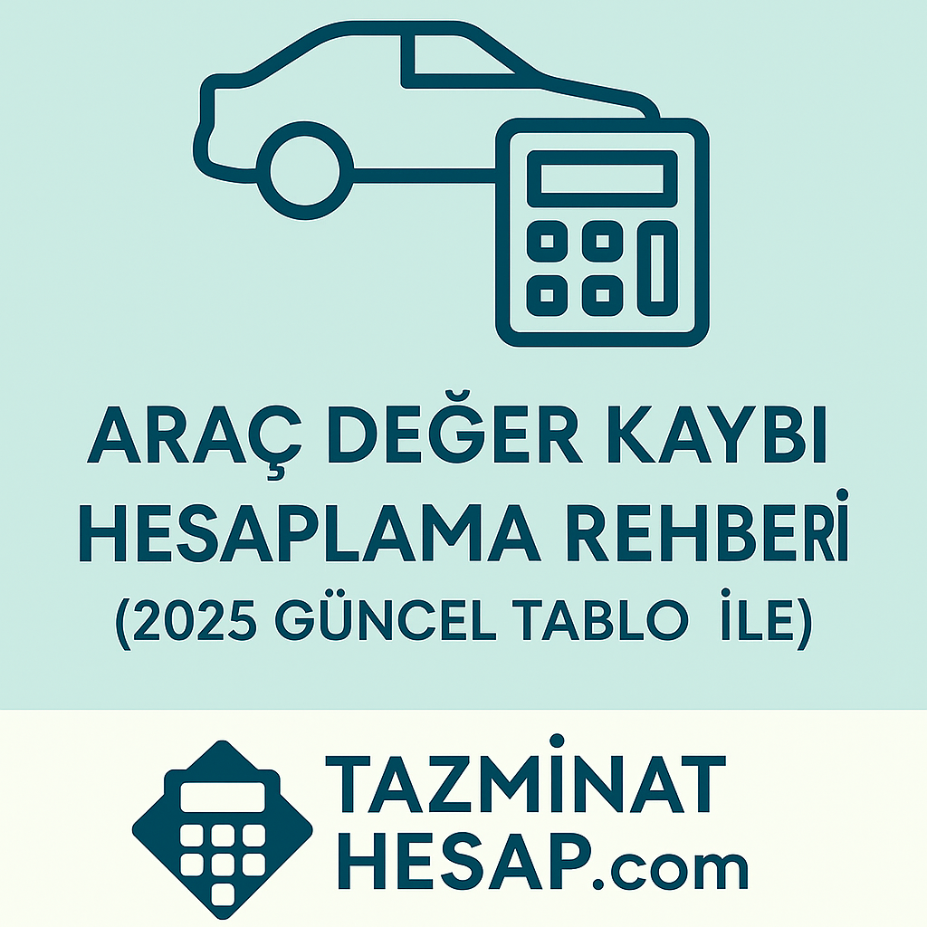 Araç Değer Kaybı Hesaplama Rehberi (2025 Güncel Tablo ile)