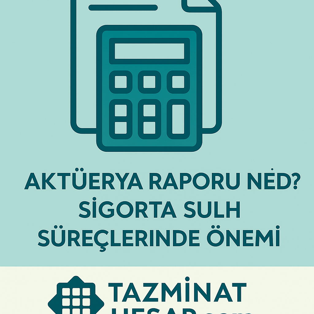 Aktüerya Raporu Nedir? Sigorta Sulh Süreçlerinde Önemi