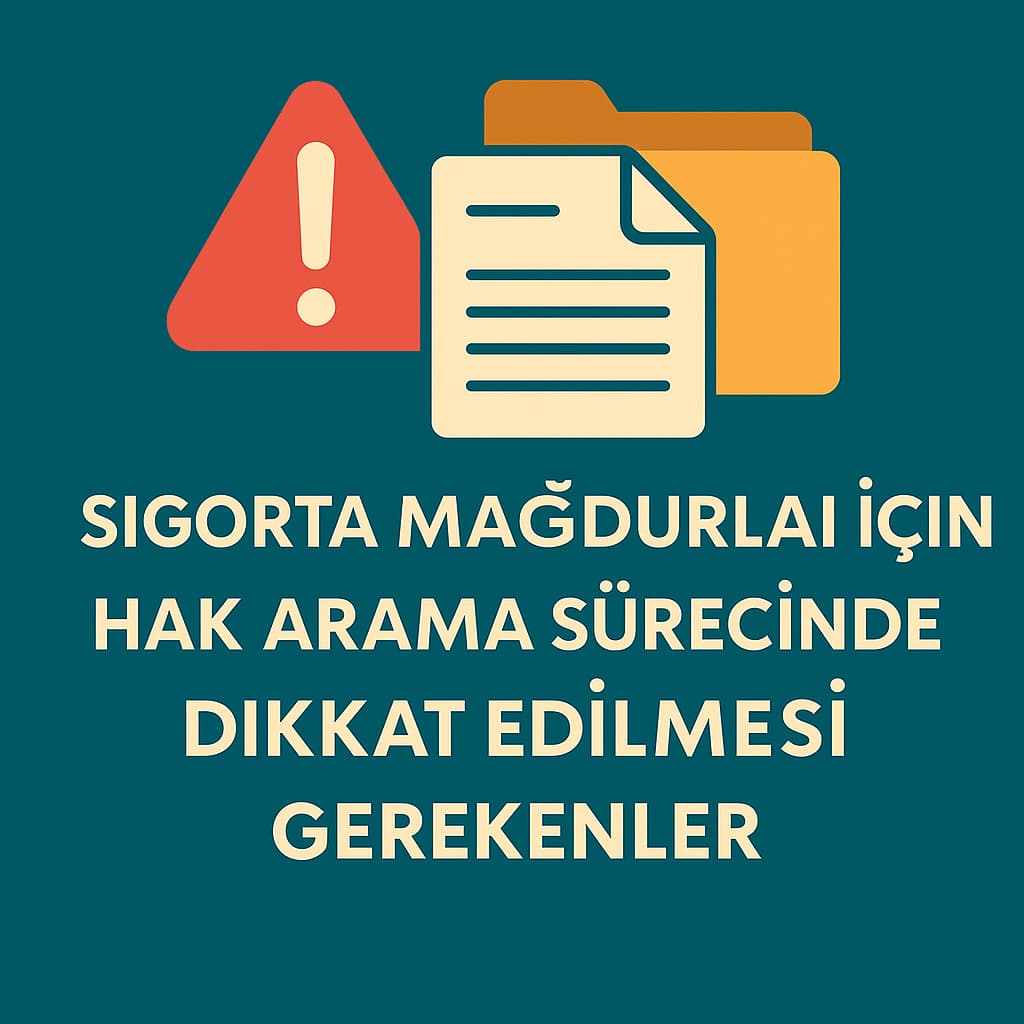 Sigorta Mağdurları İçin Hak Arama Sürecinde Dikkat Edilmesi Gerekenler