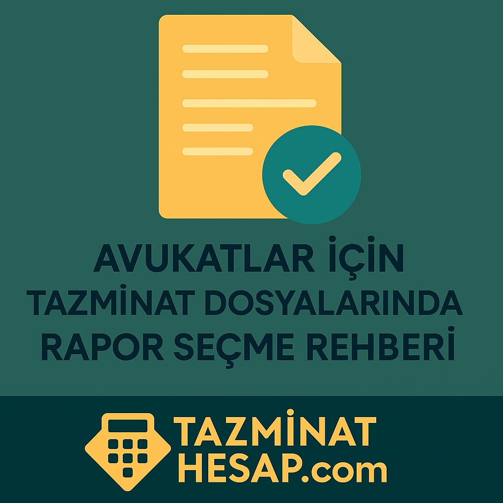 Avukatlar için Tazminat Dosyalarında Rapor Seçme Rehberi